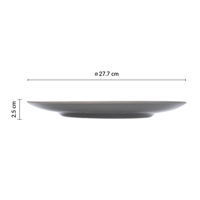 Plato Coupe 27.7 cm Gris Modulo Nature