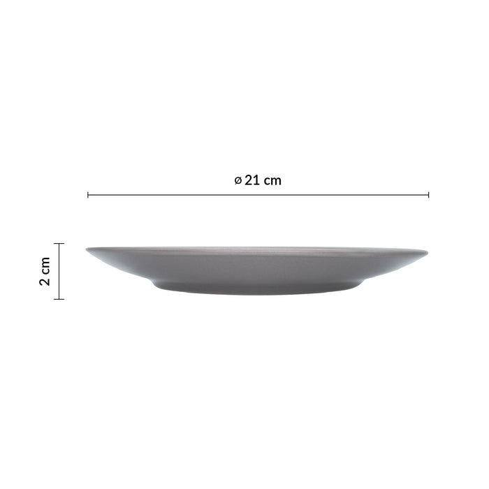 Plato Coupe 21 cm Gris Modulo Nature