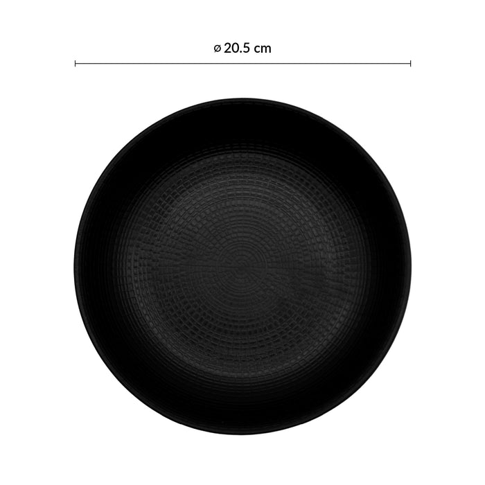 Bowl Coupe 20.5 Cm Negro Modulo Nature
