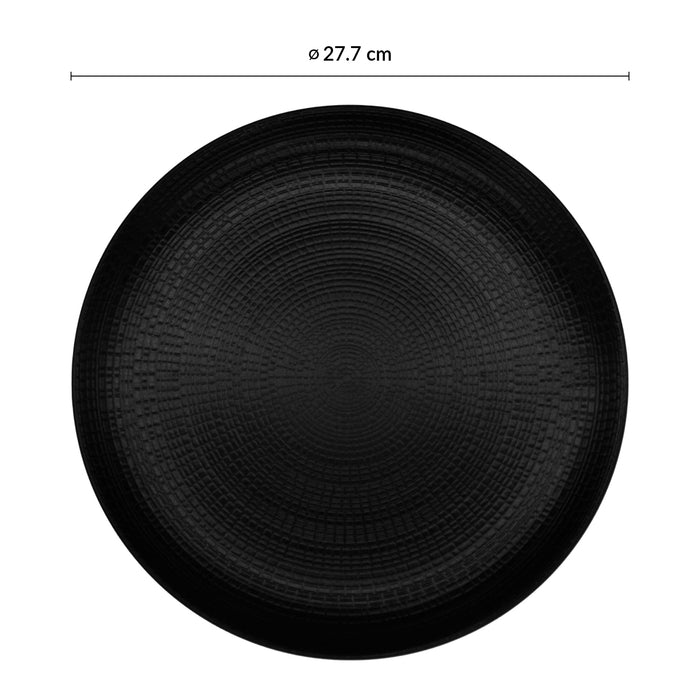Plato Coupe 27.7 cm Negro Modulo Nature