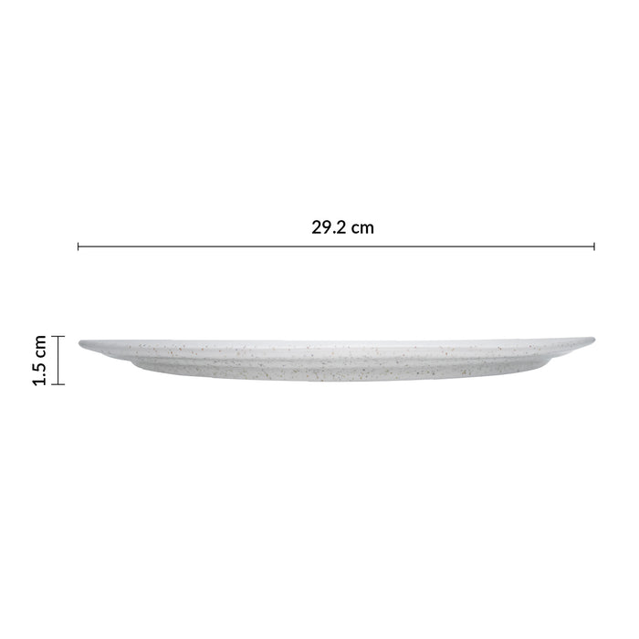 Plato Organico Coupe 29.2 Cm Blanco Orion Cosmos