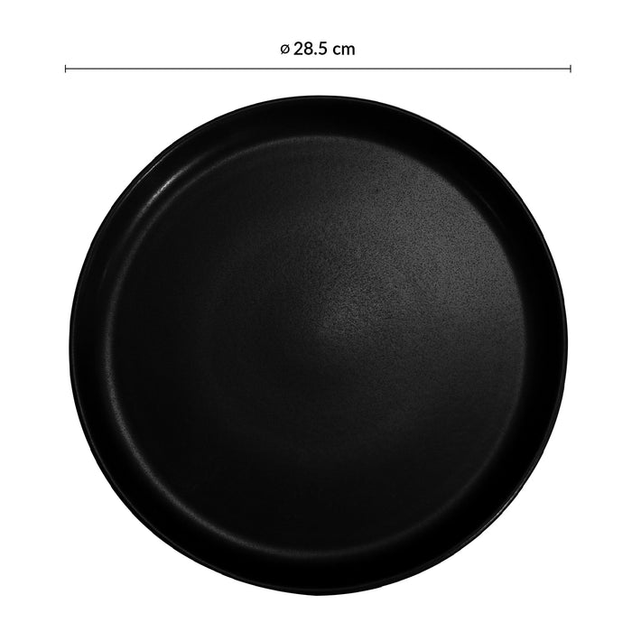 Plato Coupe 28.5 cm Negro Pluton Cosmos