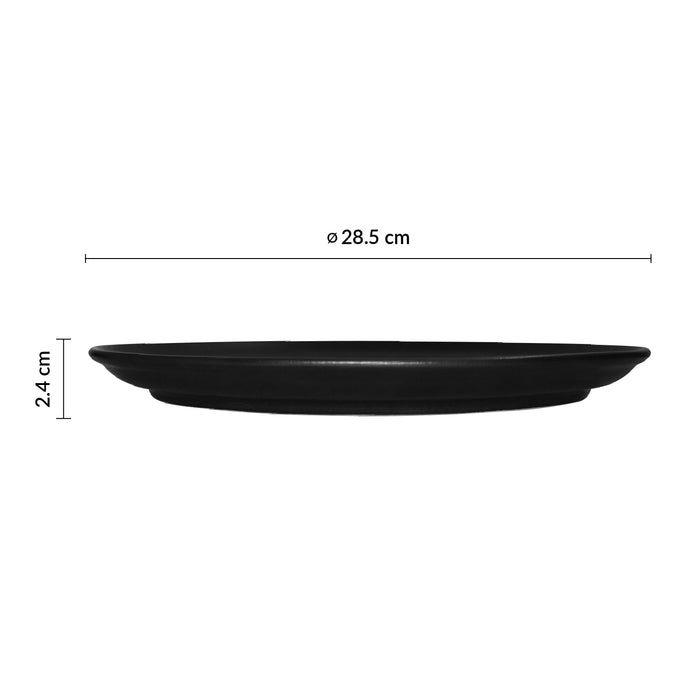 Plato Coupe 28.5 cm Negro Pluton Cosmos