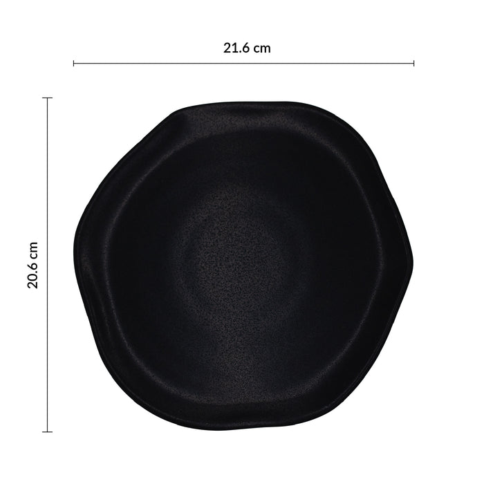Plato Organico Coupe 21.6 Cm Negro Pluton Cosmos