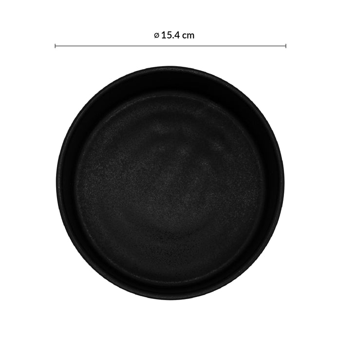 Bowl Apilable 18 Oz (533ml) Negro Pluton Rustic