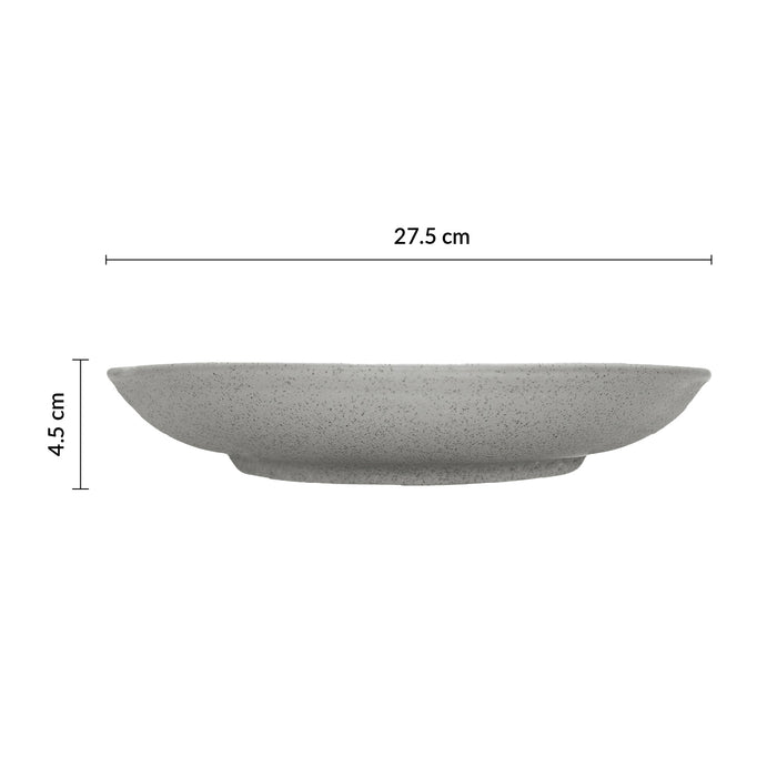 Bowl Coupe 1 Lt 27.5x4.5 Cm Gris Moon Cosmos
