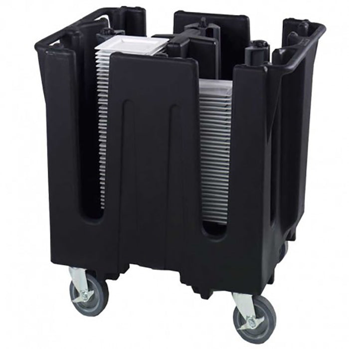 Carro Para Transportar Platos Con 4 Divisores 73.6 X 73.6 X 80.6 Cm Negro