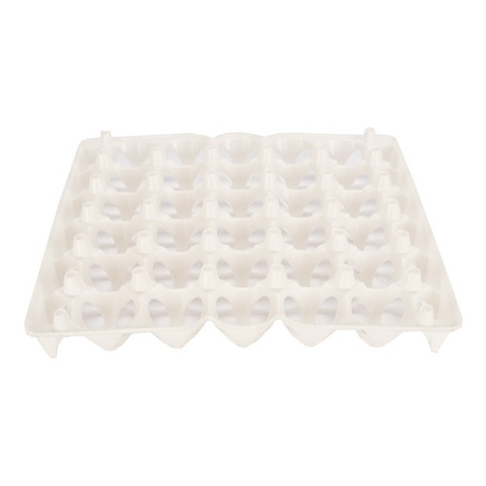 Charola Para Huevo 30 Cavidades 29.5 x 29.5 cm Plastico Blanco