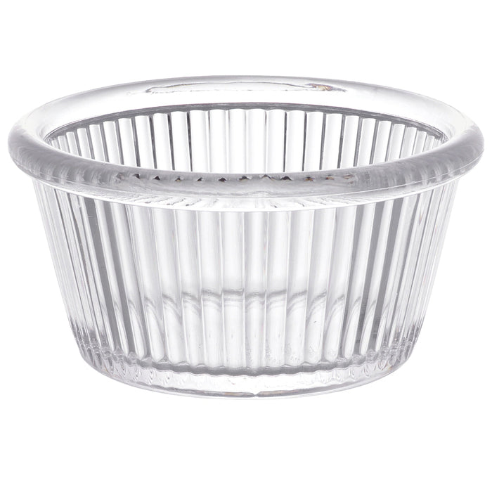 Ramekin Estriado 4 Oz (118ml) 88 x 44 cm Policarbonato Transparente