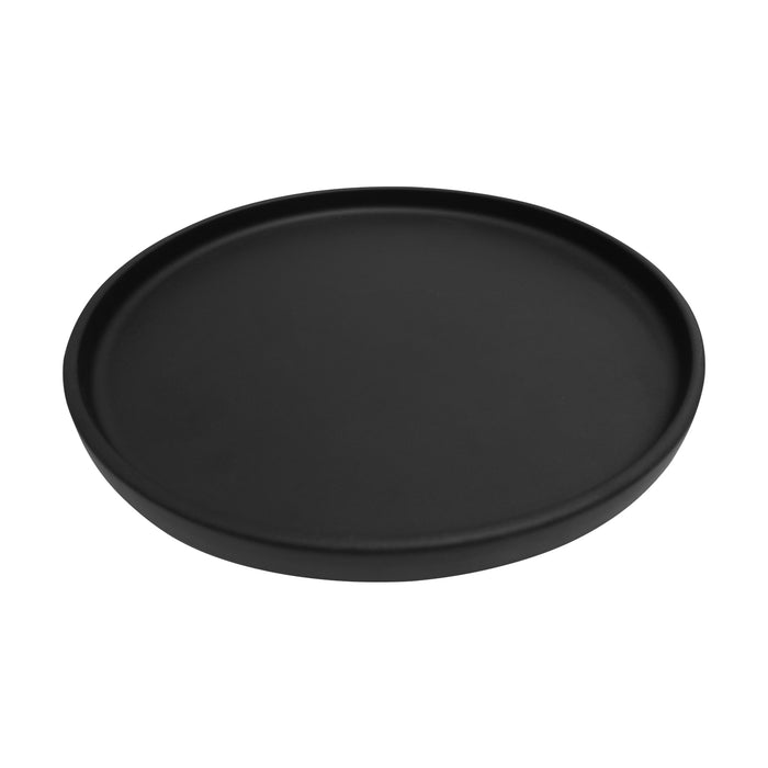 Plato Borde Alto 23 cm Negro Luumil