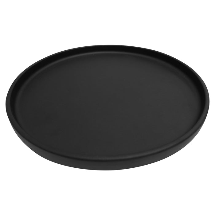 Plato Borde Alto 27 cm Negro Luumil