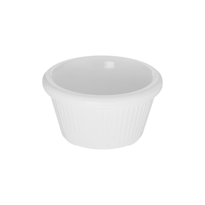 Ramekin Estriado 2 Oz (59ml) Melamina Blanco