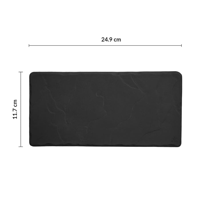 Pizarra Rectangular 24.9 x 11.7 x 0.5 cm Gris Mate Basalt