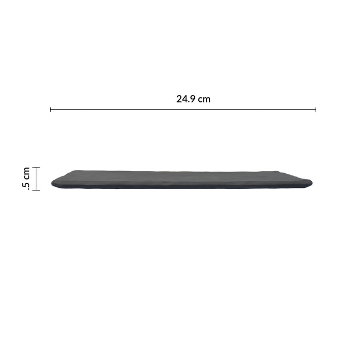Pizarra Rectangular 24.9 x 11.7 x 0.5 cm Gris Mate Basalt