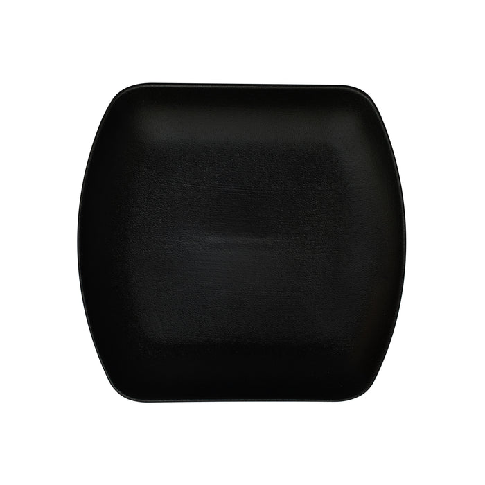 Plato Cuadrado 20.5 x 19.5 cm Negro Hierro Club