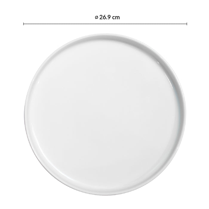 Plato Plano Borde Bajo 26.9 cm Nordic