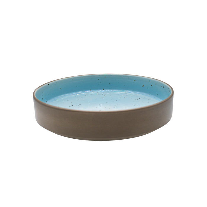 Plato Hondo Apilable 20.2 cm Azul Claro Trevone Artisan