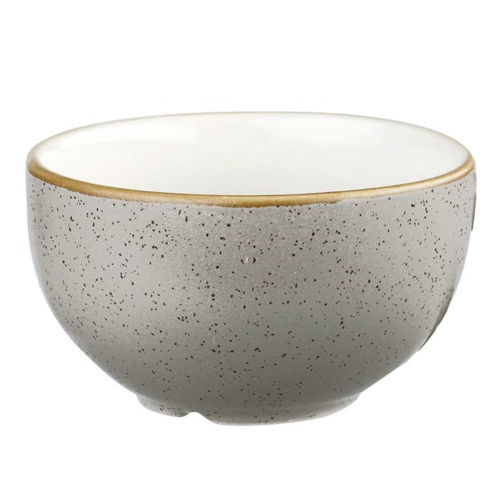 Bowl 8 Oz (237ml) Peppercorn Grey Stonecast