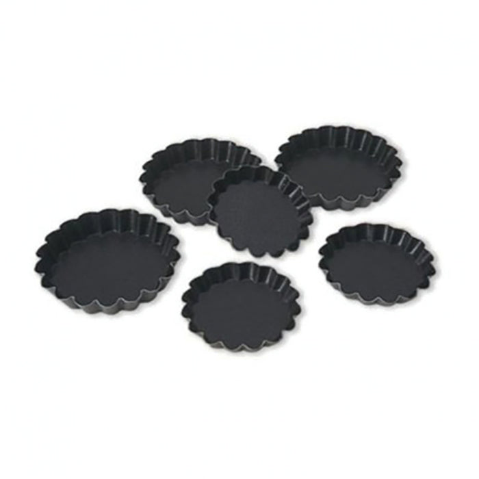 Kit 25 Moldes Para Tarta Individual Acanalado