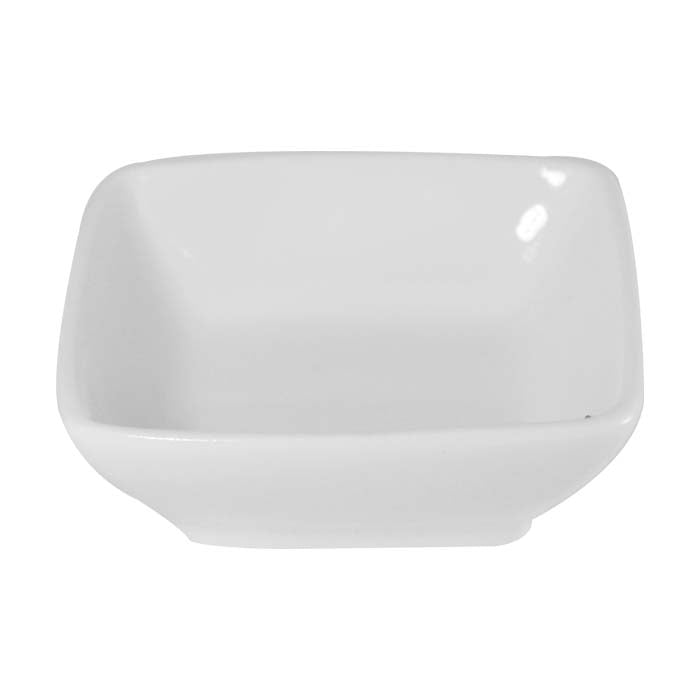 Plato Hondo Cuadrado 8 cm Blanco Miniatura